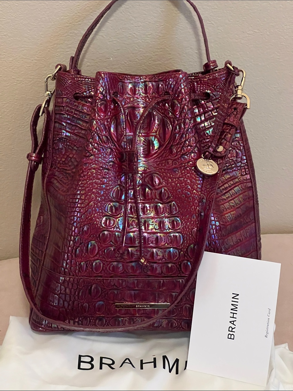 Brahmin Marlowe Sangria bag